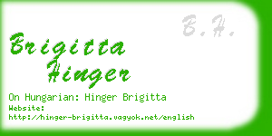 brigitta hinger business card